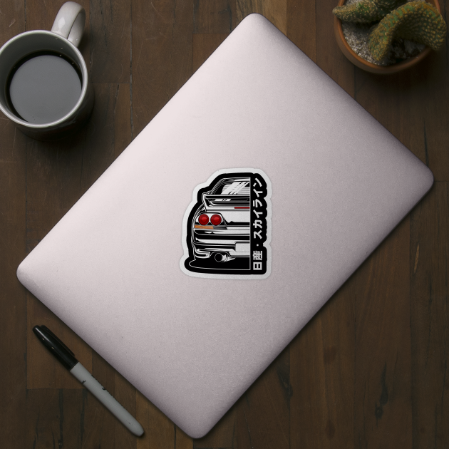 Nissan Skyline GTR R33 (White Print) by idrdesign